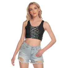 Load image into Gallery viewer, All-Over Print Women's Sport Crop Tank Top - Light Painting Number One