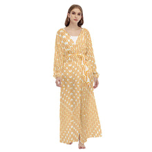 Load image into Gallery viewer, Yellow Signal Light All-Over Print Women's Beach Long Coat