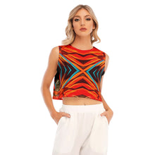 Load image into Gallery viewer, All-Over Print Women's Sleeveless Cropped Top