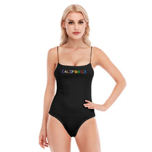Load image into Gallery viewer, California Light Painting 2 All-Over Print Women's Black Cami Tube Top Bodysuit

