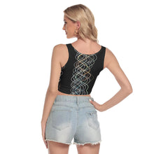 Load image into Gallery viewer, All-Over Print Women's Sport Crop Tank Top - Light Painting Number One
