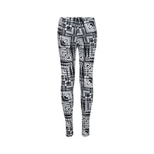 Load image into Gallery viewer, Black and White Light Painting Leggings
